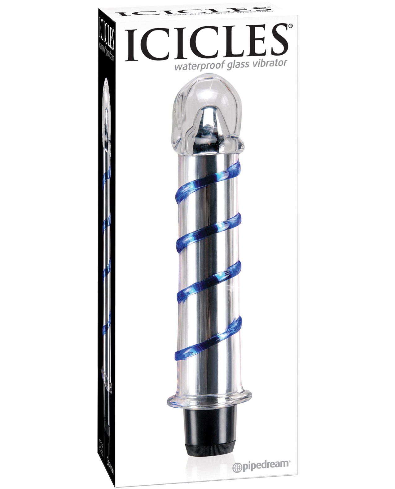 Стеклянный фаллоимитатор Pipedream Icicles No. 62 Clear, бесцветный 2962-00 PD - PipeDream - Анальные стимуляторы - Купить