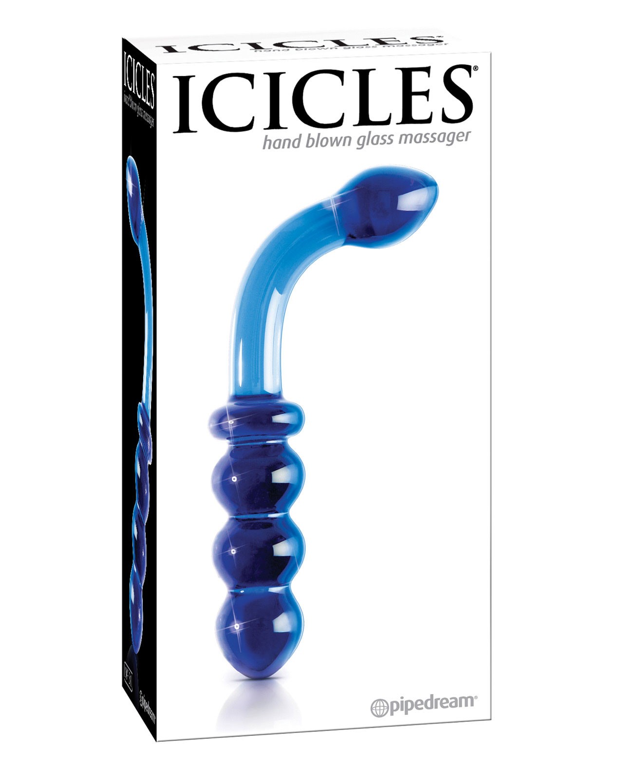 Стеклянный фаллоимитатор Pipedream Icicles No. 61 Clear, бесцветный 2961-00 PD - PipeDream - Анальные стимуляторы - Купить