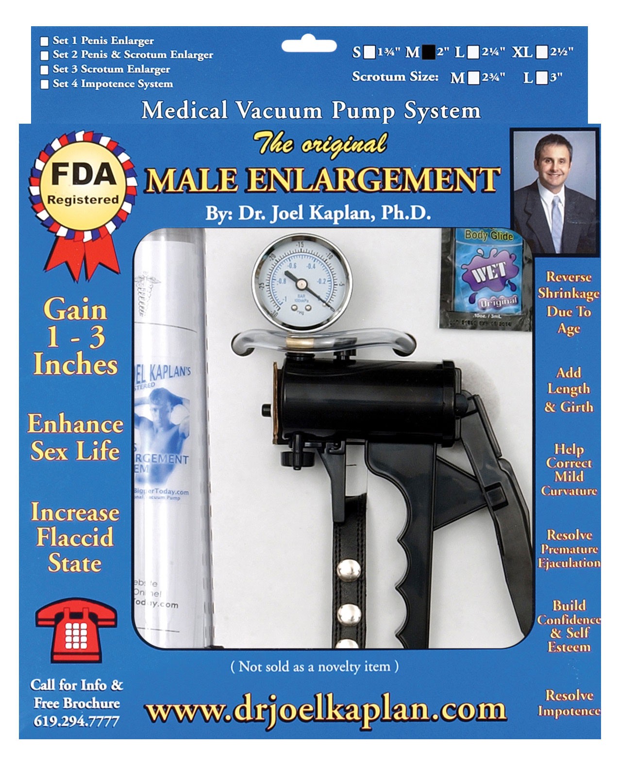 Dr. Joel Kaplan Medium Male Enlargement Pump by Dr. joel