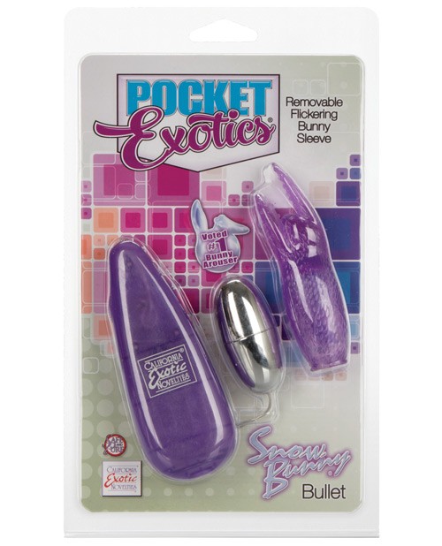 Pocket Exotics Snow Bunny Bullet Purple By California Exotic Novelties Cupids Lingerie 