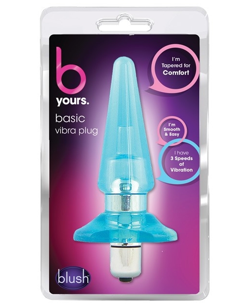 Blush B Yours Basic Vibro Plug Blue By Blush Novelties Cupids Lingerie