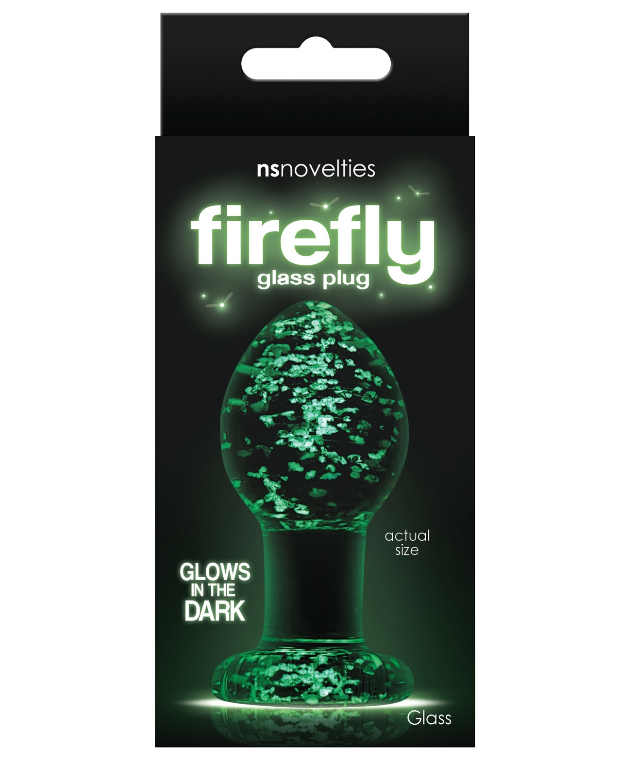 Firefly Clear Glass Plug Medium Glow By Ns Novelties Inc Cupid S