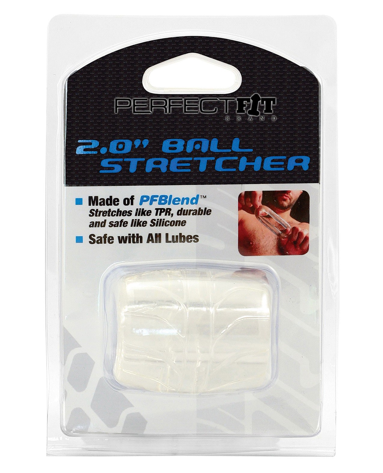 PerfectFit Brand SilaSkin Ball Stretcher 2.0, Stretches 10 Times Its Size,  Clear