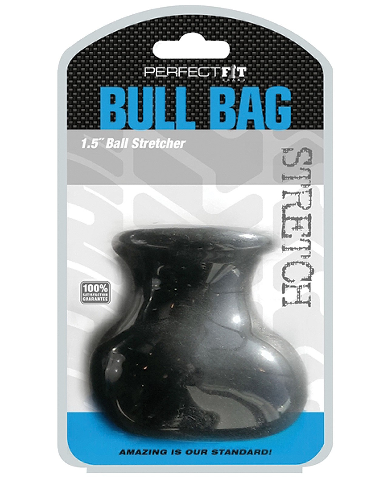 Perfect Fit Bull Bag 1.5 Ball Stretcher - Bl  by Perfect fit